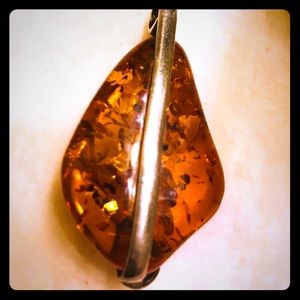 Amber necklace pendant